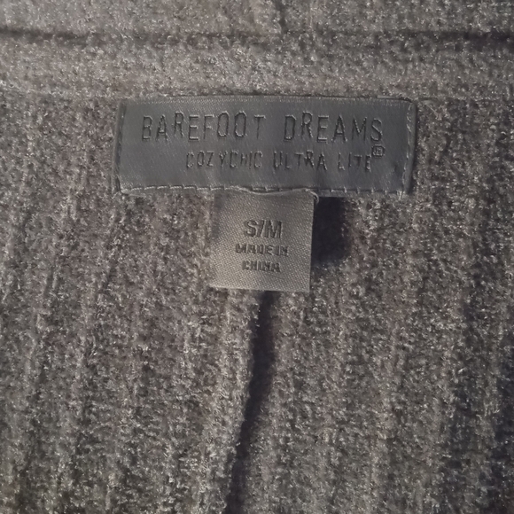 Barefoot Dreams Cozy Chic Ultra Lite Zip Front Hoodie Lightweight Oatmeal Sm/Med - Picture 9 of 10